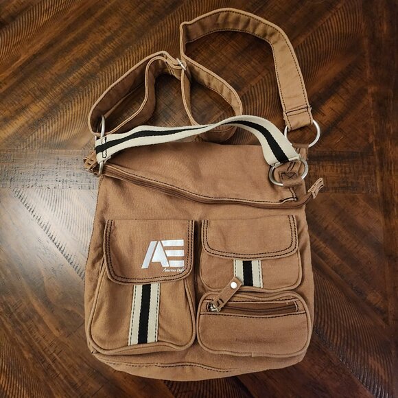 AE Canvas Crossbody Messenger Bag - LIKE NEW! - Picture 2 of 7